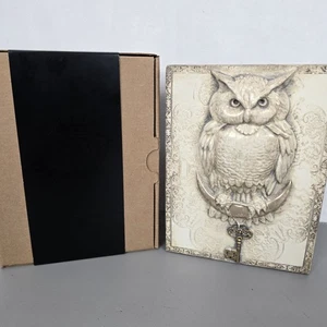 Sid Dickens Erinnerungsblock nicht mehr produziert T-515 "Einblick" Eule & Schlüssel Dekor geprägte Fliese - Bild 1 von 12