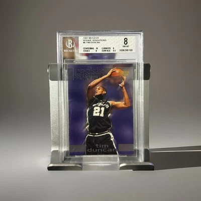 1997-98 Fleer Tim Duncan #201 (RC) San Antonio Spurs - Imagem 1 de 2