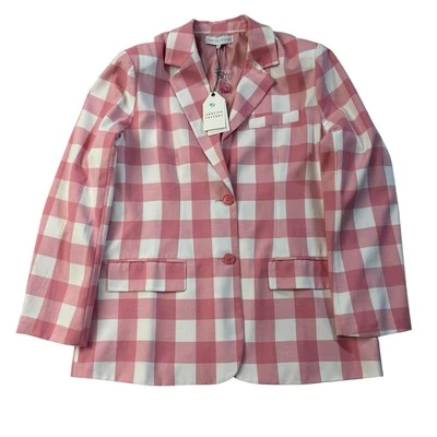 Английский заводской имбирь чек Blazer женщин размер большой розовый новый с Ярлыками - Изображение 1 из 4