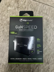 Chargeur mural triple USB 100 watts vitesse GaN DigiPOWER. - Photo 1 sur 5