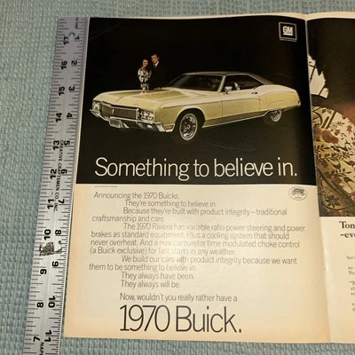 1970 Buick Riviera Print Advertisement - Image 1 of 2