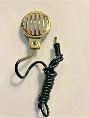 Micrófono con clip de colección años 60 hecho en Japón micrófono portátil enchufe auxiliar de 3,5 mm Foto 1 de 4