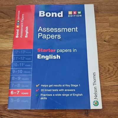 Bond English Assessment Papers 6-7 years(Bond Assessment Papers), Sarah Lindsay, - Image 1 of 3