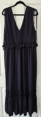 Maxi Vestido LK Bennett Amelia Azul Marino | Reino Unido 18 | PVP £199 | Excelente Estado Foto 1 de 4