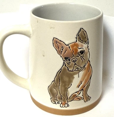 Taza de gres de cerámica para perro Bulldog francés de Spectrum Designz acuarela 18 oz Foto 1 de 4