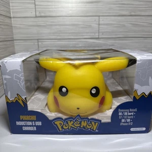 Pokemon Pikachu Induction USB Charger Cheeks Light Up Collectible New - Picture 1 of 24