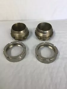 Harley JD Exhaust Nipple & Nut Kit OEM# 1012-25, 1014-21 1925-29 USA Made - Picture 1 of 5