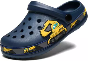 Little Kids Clogs Cute Cartoon Boys Girls Garden Clogs Toddlers Non-Slip Breatha - Picture 1 of 5