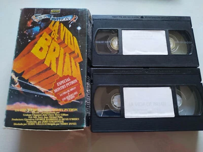 La Vida de Brian + los Heroes of Time Monty Python - 2 X VHS Tape Spanish - Image 1 of 4