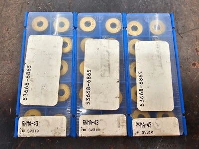 Cantidad 10 insertos de carburo grado Valenite RNMA 43 RNMA-43 RNMA120400 SV310 Foto 1 de 2