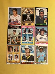 1971-87 Topps & Donruss (9) HOF & Star Rookie Baseball Card Lot *CgC605*