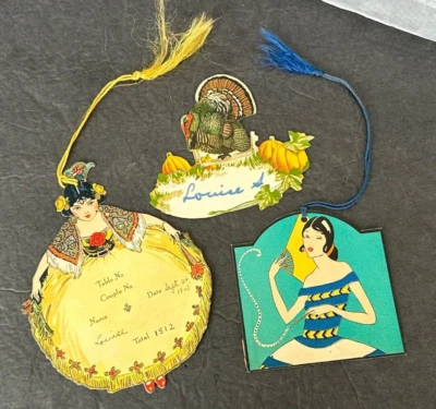 Lote DE COLECCIÓN Bridge Tallies Bridge Tallies Tarjetas de Puntuación Dennison Place Tarjeta Efímera Foto 1 de 4