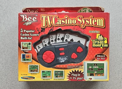 Sistema de casino de TV 5 juegos populares tragamonedas de dados ruleta blackjack Texas Hold Em Foto 1 de 4