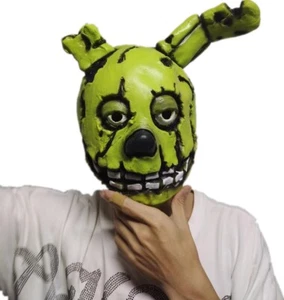 Fnaf Spring Bonnie Face Mask Full Head Cosplay Latex Halloween Masquerade Props - Picture 1 of 6