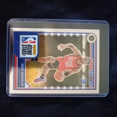2023-24 Panini NBA Hoops Premium Stock - Rising Stars #280 Scoot Henderson (RC) - Image 1 of 2