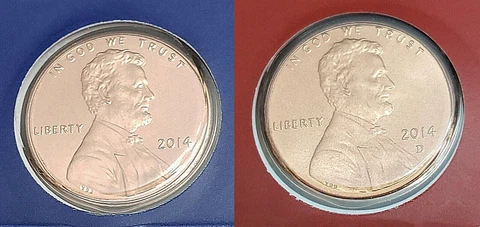 2014 P & D Lincoln Shield Cent / Penny Set   *MINT CELLO*  **FREE SHIPPING** Cover
