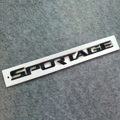 1x black tailgate SPORTAGE emblem for 2017 2018 2019 2020 2021 2022 KIA Sportage - Image 1 of 3
