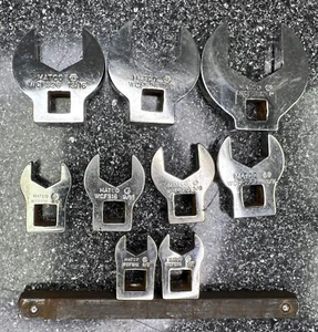 MATCO TOOLS, WCFS, 3/8" DRIVE SAE OPEN END CROWFOOT WRENCH SET, 9 PC - Picture 1 of 3