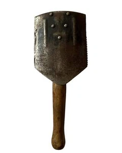 Pala plegable del ejército rumano y escoge vintage supervivencia camping bushcraft - Imagen 1 de 5