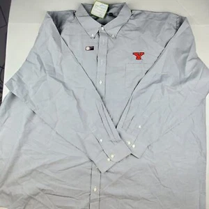 NWT Velocity Youngstown State University Logo Button Down Shirt 5XT - Picture 1 of 6