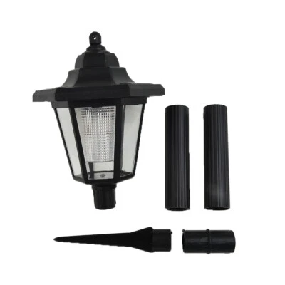 LED Solar-Powered Traditional Garden Lamp Post Lamppost Lantern Light Decor - Image 1 of 4