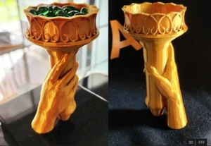 Liberty's Torch Succulent Planter With Base Ring For Support - Picture 1 of 2