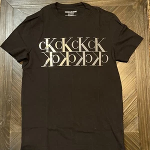 T-shirt Calvin Klein CK jeans uomo nera grafica taglia Xs - Foto 1 di 4