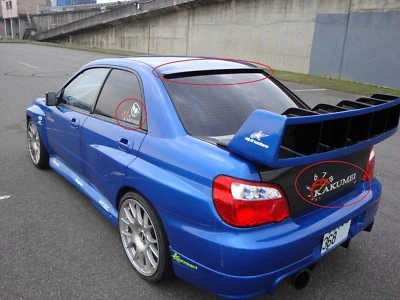 ALERÓN VENTANA TRASERA CARBONO KAKUMEI PARA GDA GDB IMPREZA WRX STi 02 05 06 07 Foto 1 de 4