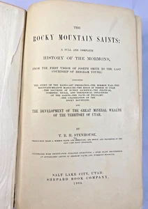 ANTIKES "The Rocky Mountain Saints" Geschichte der Mormonen Buch - COOL! - Bild 1 von 13
