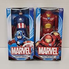 Lot of 2 Hasbro Marvel 6" Action Figure Captain America & Hulkbuster 