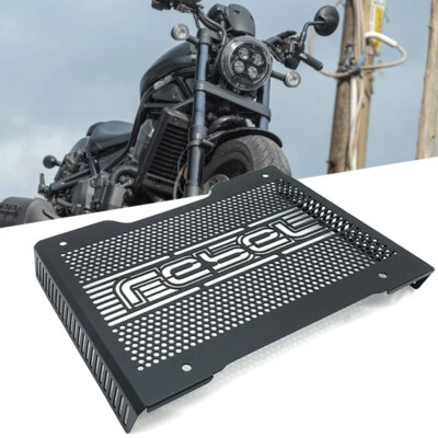 Black Radiator Grille Guard Cover Protector For HONDA CMX 1100 Rebel 2021-2024 - Image 1 of 4