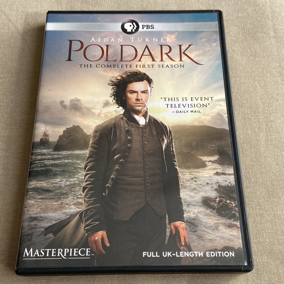Poldark: Season 1 (DVD 3-Disc 2015) PBS Drama Aidan Turner Eleanor Tomlinson + - Image 1 of 4