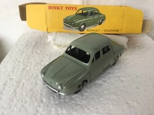 DINKY TOYS FRANCE 24 E: RENAULT DAUPHINE avec BOITE. État neuf d’origine. - Imagen 1 de 5