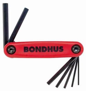 GorillaGrip Fold-Ups, 7 per fold-up, Hex Tip, Metric, 2-8 mm Bondhus BONDHUS - Picture 1 of 1
