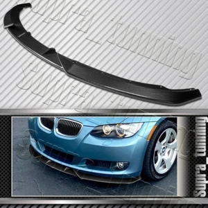M-Style Carbon Fiber Front Bumper Spoiler Lip For 2007-2010 BMW E92 E93 3-Series - Foto 1 di 5