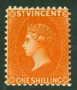 SG 45 St Vincent 1/- orange vermilion. Very fresh lightly mounted mint CAT £150 - Picture 1 of 1