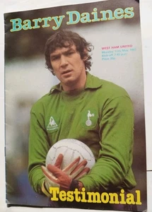 Vintage Old Football Programme West Ham UNITED 11/4/1981 Testimonial Barry Daine - Picture 1 of 5