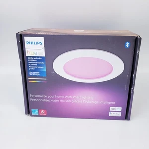 Philips Hue 579573 White & Color Ambiance 6" Slim Downlight LED Smart Light - Bild 1 von 13