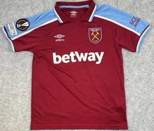 West Ham United 2021/22 Declan Rice Europa League Football Shirt UK M - Picture 1 of 6