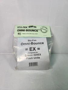 Sto-Fen Omni Bounce EX Flash Diffuser For Canon 420EX Flash Head - Picture 1 of 5