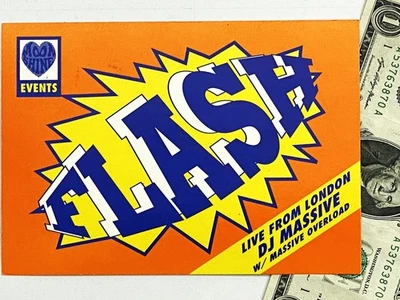 ca. 1990 *FLASH MoonShine Events* DJ MASSIVE @ MAYAN Downtown LA Theater RAVE - Image 1 of 2