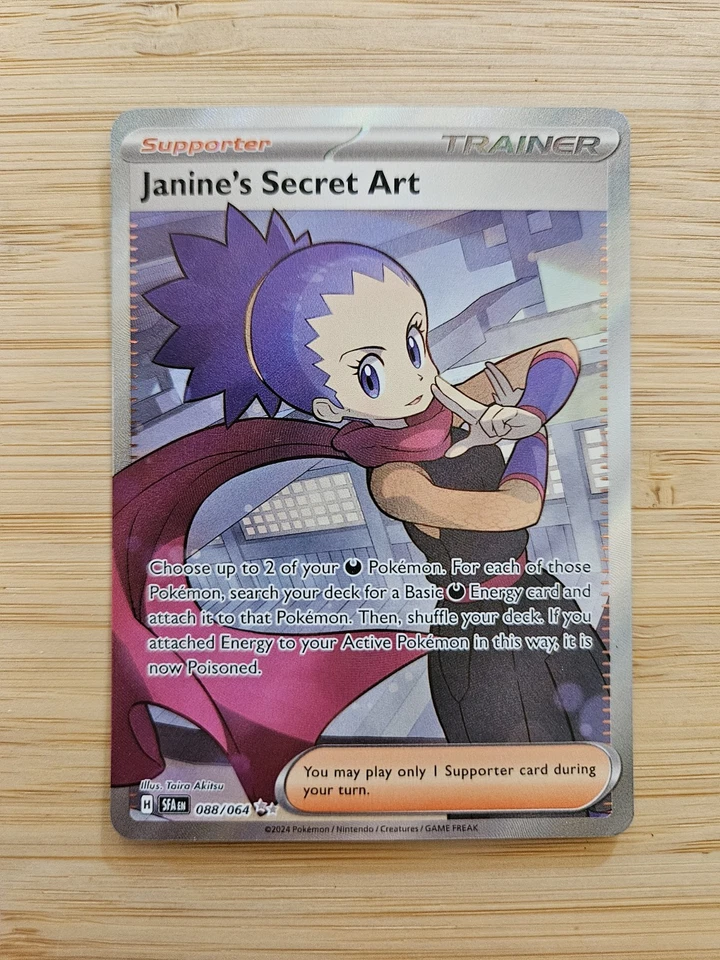 Janine's Secret Art 088/064 Shrouded Fable (SFA) NM Full Art Pokemon Card - Image 1 of 2