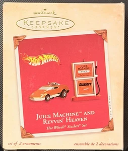 HOT WHEELS Sizzlers Juice Machine & Revvin' Heaven Hallmark Ornament 2002 X-Mas - Bild 1 von 6