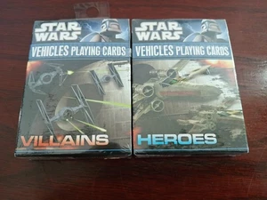 Star Wars Heroes and Villians Vehicles Playing Cards New Sealed 2011 - Picture 1 of 2