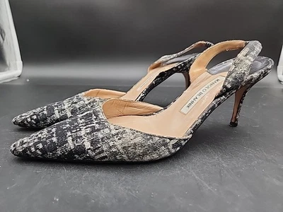 Manolo Blahnik Carolyne Slingback Bomba Talla 41 1202-28 Foto 1 de 4