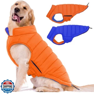 Lelepet Reversible Dog Jacket Warm Dog Winter Coat Ultra Lightweight Windproo - Picture 1 of 5
