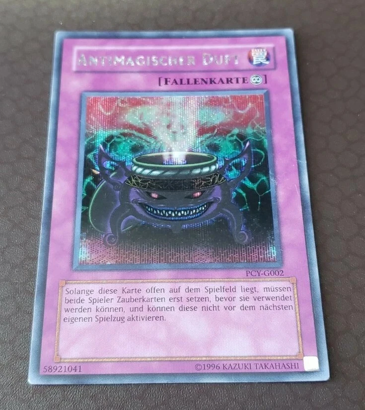 Yugioh Anti-Spell Fragrance (German) -PCY-G002- Secret Rare Unlimited NM to LP - Image 1 of 1