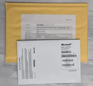 SQL Server Enterprise 2022 English DVD 32 Core Unlimited CALs - Picture 1 of 2
