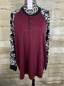 NUEVO LULAROE MARK HENLEY MANGA LARGA UNISEX NUEVO CON ETIQUETAS TALLA XL - Imagen 1 de 6