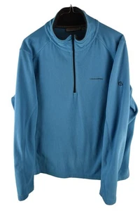 CRAGHOPPERS Blue Fleece Jumper size M Mens Half Zip Pullover Casual Outdoors - Picture 1 of 8